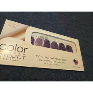 Color Street Everyday I'm Sparkling Purple Glitter Strips FMG133